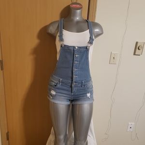 Shorts overalls and tank top